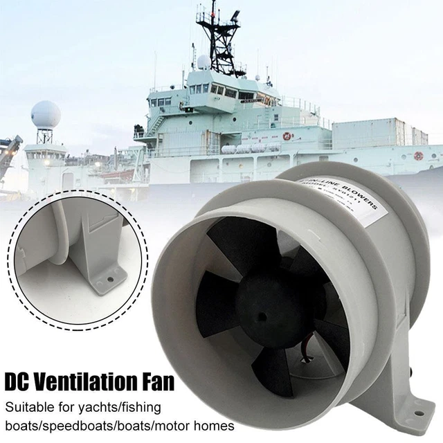 4inch In Line Blower 12V Boat Bilge Blower Cool Fan Ventilatixpds Cabin H0P5