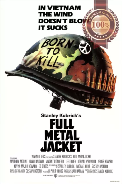 FULL METAL JACKET 1987 80s KUBRICK ORIGINAL CINEMA MOVIE PRINT PREMIUM POSTER