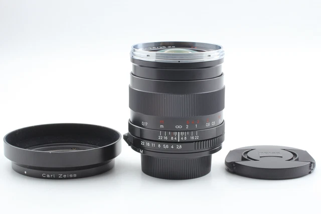 [Beste Mint / Kapuze] Carl Zeiss Distagon T 25mm f2.8 Zs Linse M42 Halterung Aus 2