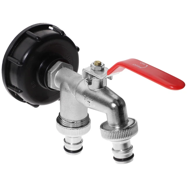 D A Adattatore serbatoio IBC S60x6 | S60x6 IBC Tote Adapter Tubo Rubinetto Valvola Strumento | Parti di montaggio di ricambio della valvola del rubinetto del tubo flessibile dell'ugello dell'acqua