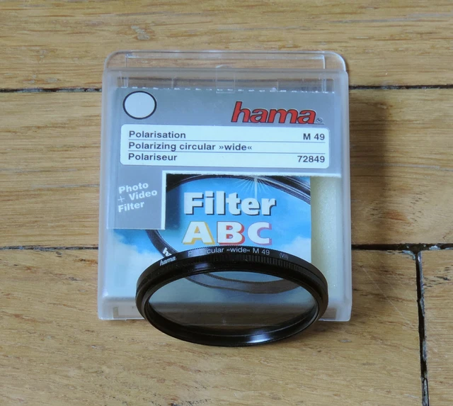 Filtre polarisant (circulaire, traité, 58mm, 1 couche par face) Noir