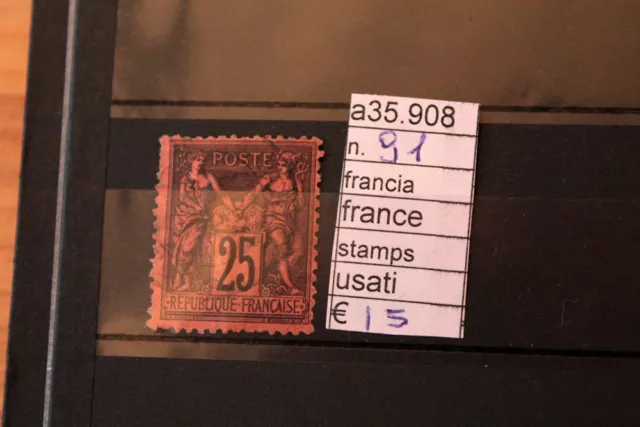 Stamps Francobolli France Francia Used N. 91 (A35908)