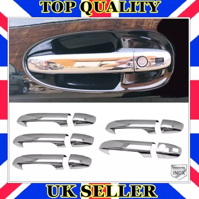 Chrome Door Handle Cover (Keyless) 5 door S.STEEL For Mercedes VITO W447 2014-UP