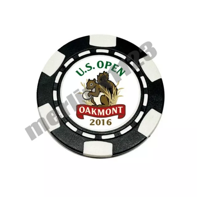 2016 US Open Oakmont - Magnetic Clay Poker Chip Golf Ball Marker