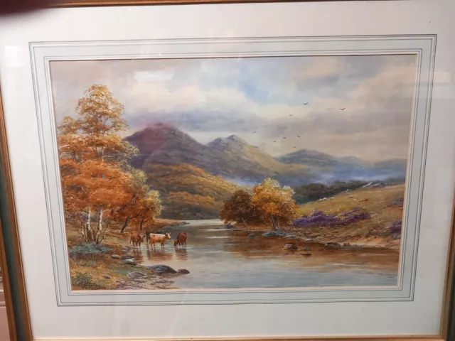 Harold Lawes (1865-1940) Listed - The Trossachs Scotland Watercolour