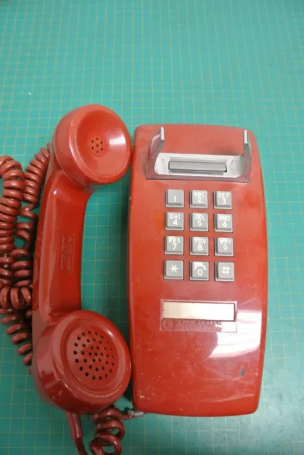 Téléphone vintage vintage Bell System Property Western électrique rouge 2