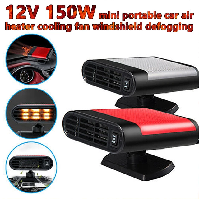 PORTABLE ELECTRIC CAR Heater 12V DC Heating Fan Defogger Defroster