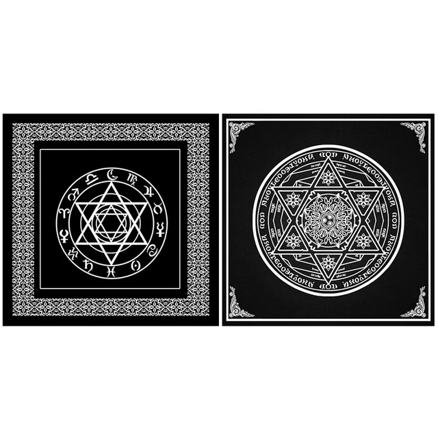 BLESSUME Nappe de tarot en velours avec sac de tarot - Violet 2 BLESSUME Nappe de tarot en velours avec sac de tarot - Violet 2