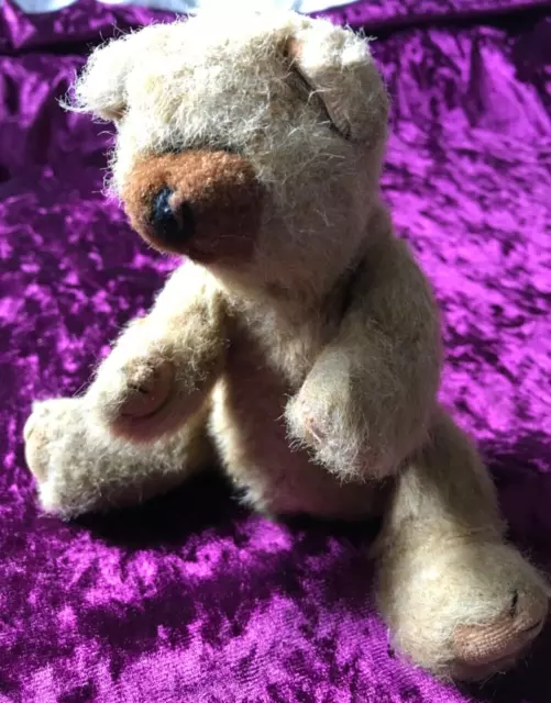 Vintage 1993 Teddy Bear Jointed Moving Arms Legs Head 22cm Brown VGC