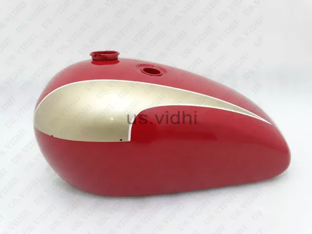 Gas Benzin Kraftstofftank Für Triumph T140 Rot & Golden & @