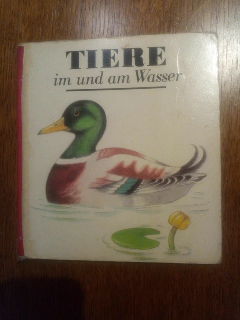 DDR BILDERBUCH TIERE im und am Wasser Pappbuch Verlag für Lehrmittel