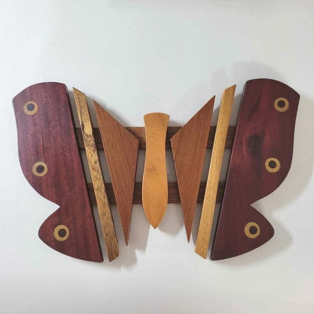 Trivet de mariposa de madera