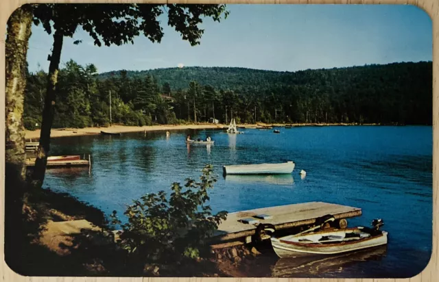 Inlet, Ny. C.1965 Pc. (A60)~View Of Limekiln Lake In The Adirondacks