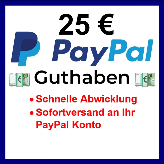 ⭐ Saldo PayPal 25 EURO [spedizione immediata!]