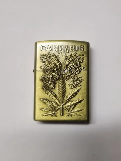 Unbrand Zippo, Labeled "Cannabis" Windproof Lighter