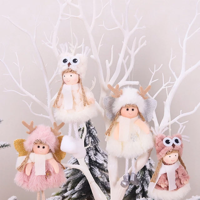 Set 3 Christmas Hanging Doll Xmas Angels Ornaments Fireplace Child 2