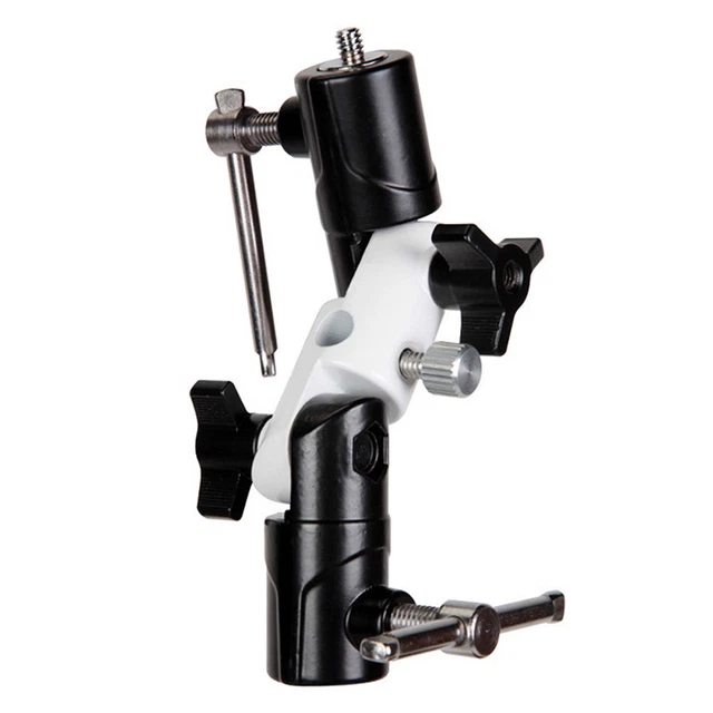 Soporte para paraguas Flash Hot Shoe con soporte giratorio en forma de U para Speedli.di