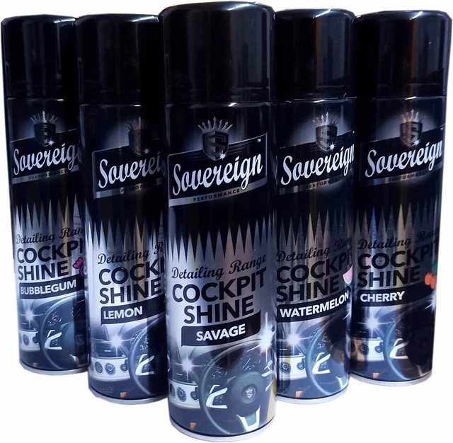 COCKPIT DASHBOARD INTERIOR Shine Fragrance Spray Car Trim Clean