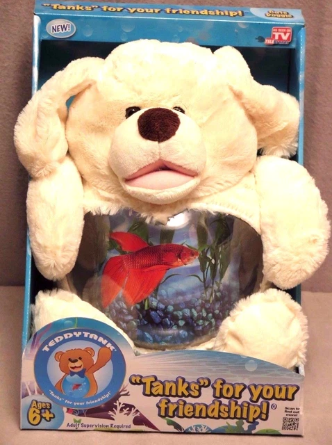 Teddy Tank Betta Fish Bowl Penguin/Dog/Monkey/Unicorn Aquarium As Seen On TV 4