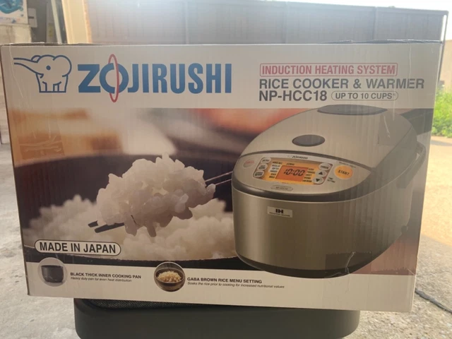 Zojirushi NP-HCC18 10-Cup Induction Heating System Rice Cooker Warmer New Zojirushi NP-HCC18 10-Cup Induction Heating System Rice Cooker Warmer New