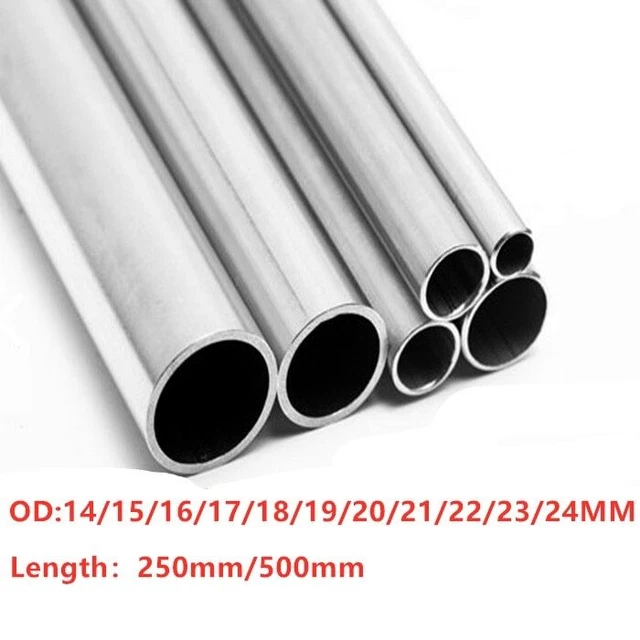 6 Pz Tubo In Acciaio Inossidabile, Tubo Acciaio Inox, Tubi Dritti In Metallo Per Meccaniche Industriale Fai Da Te (Lunghezza 250 Mm, Diametro Esterno 8 Mm, Diametro Interno 6 Mm, 0,5 Mm