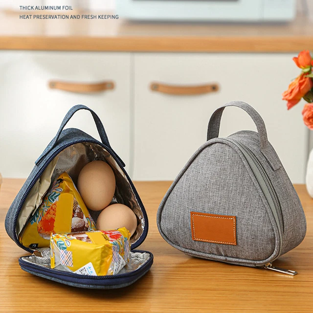 Insulation Bag Aluminum Foil Picnic Rice Ball Mini Triangular Lunch Box Office