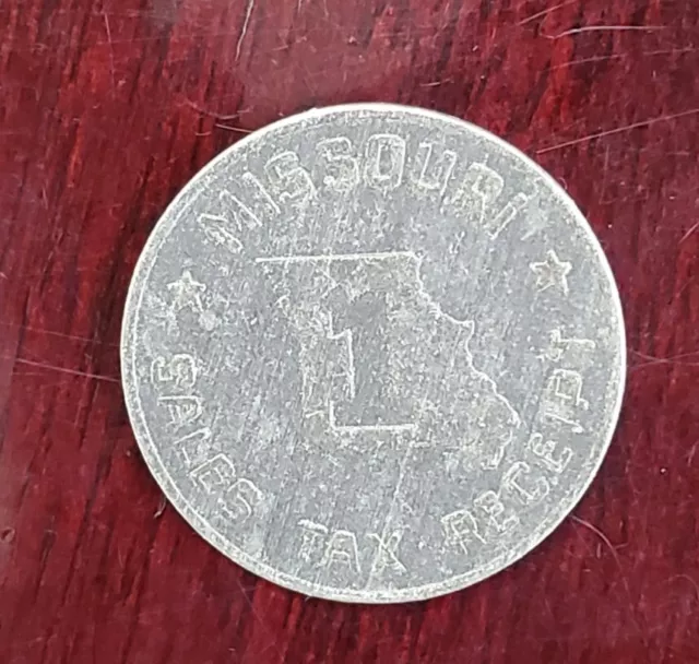 Missouri Sales Tax Token Value 1