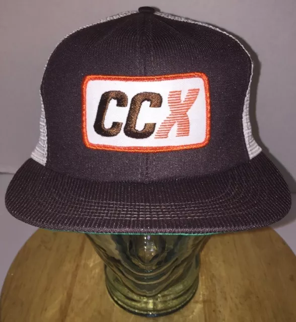 Chapeau camionneur vintage CCX Conway Central Express marron blanc casquette Snapback fret États-Unis