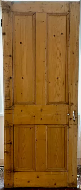 Reclaimed 4 Panel Victorian Internal Pine Door 2 1990x810mm, 40mm thick (SW2)
