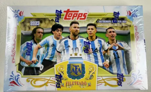 2022-23 TOPPS FILETEADO Argentina Soccer Set Champions Sealed Box 
