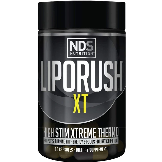 Quemador de grasa termogénico NDS Nutrition LipoRush XT - 60 cápsulas
