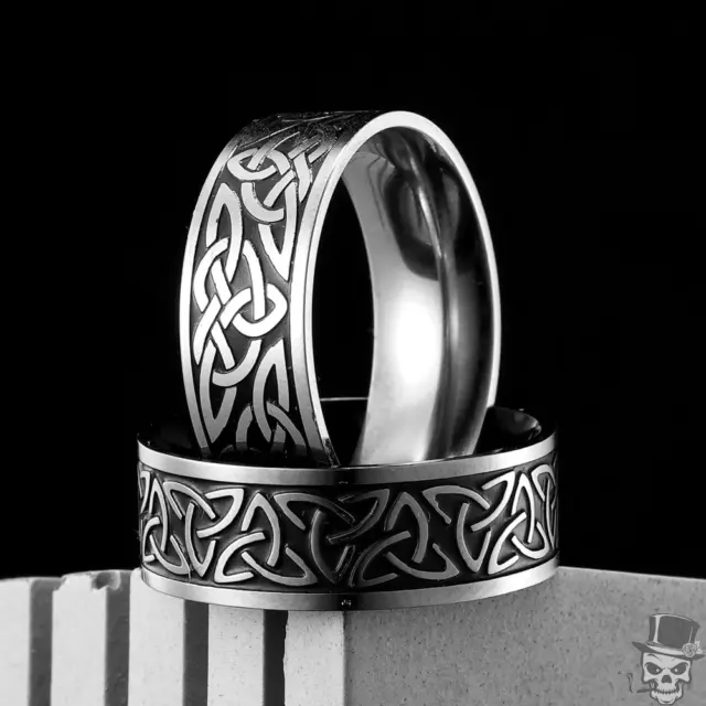 Sculpt Rings™ Viking Celtic Knot 316L Stainless Steel Unisex Ring | Punk Jewelry