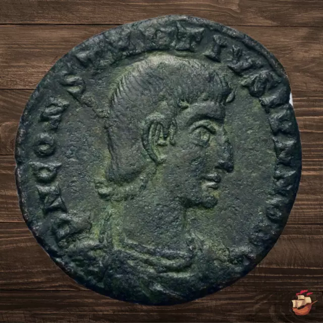 Byzantine Follis coin - Constantius Gallus Caesar (351-354 AD) Aquileia *M095