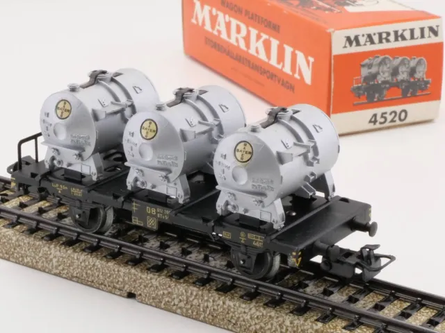 Märklin 4520 Behältertragwagen Bayer VTG 1962 4615 TOP! OVP 1703-01-73