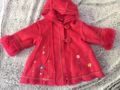 Catimini Manteau parka avec moufles CATIMINI taille 6 mois marron/orange 