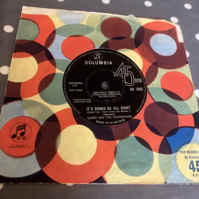 Gerry And The Pacemakers - It's Gonna Be All Right - Original 1964 Single