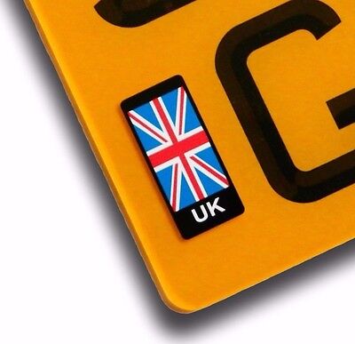 REGNO Unito Union Jack Bandiera Britannica Numero Targa adesivo vinile per moto decalcomanie Badge