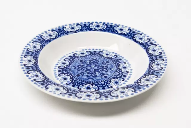 Arabia Finland Ali Blue, 20.5cm Wide Shallow Bowl