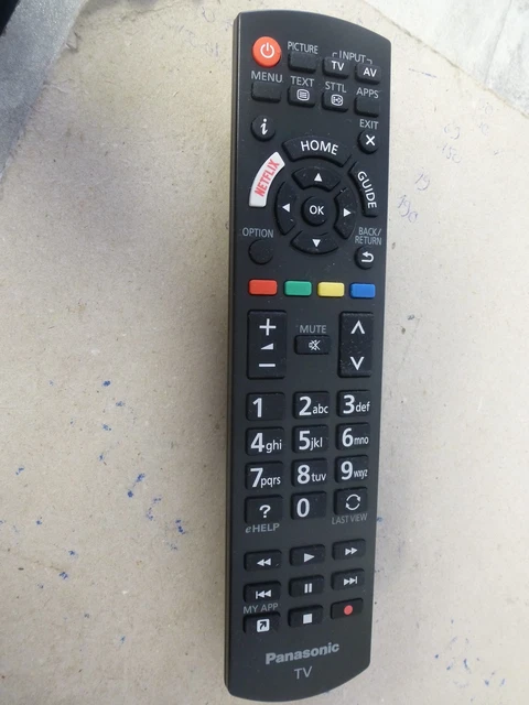 Télécommande Panasonic N2QAYB001180 D'occasion - Pour Téléviseurs Panasonic, Bon état Fonctionnel