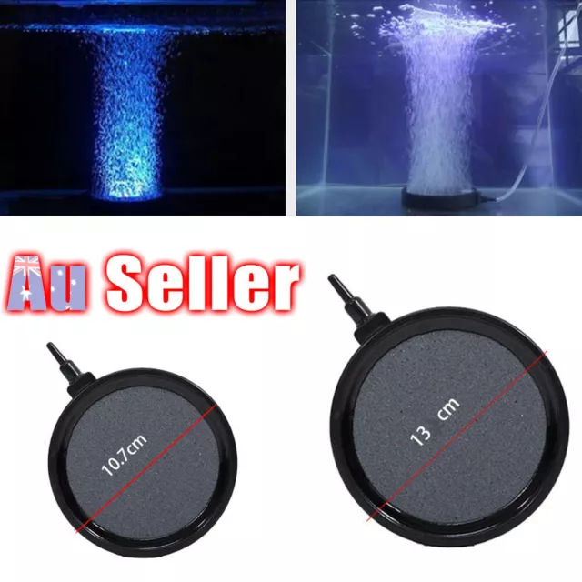 Fish Tank Oxygen Air Bubble Stone Disk Hydroponics Aquarium Pump Aerator