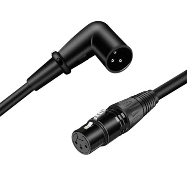 Câble microphone haute performance XLR prise angle droit 3 broches longueur 50