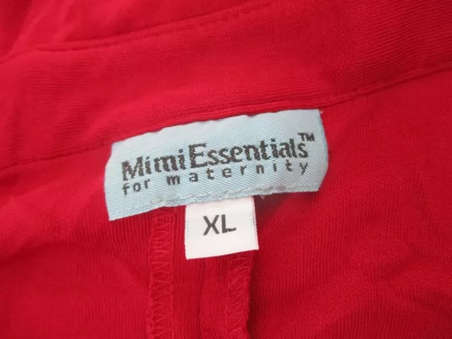 Womens mimi essentials for maternity red blouse sz xl 2