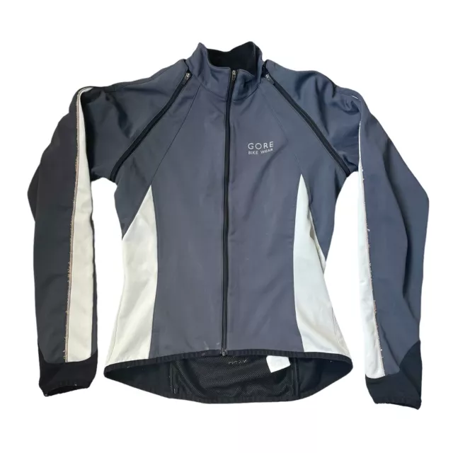 Womens Gore Bike Wear Softshell Jacket XS Windstopper Zip-off Sleeves