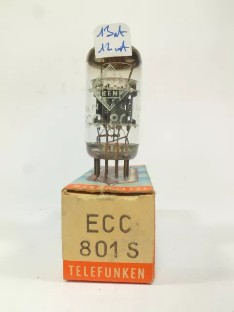 one NOS & NIB TFK  ECC801S Telefunken ECC81 12AT7 diamond    base tested tube