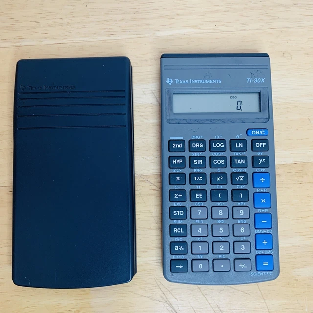 TEXAS INSTRUMENTS TI30X Scientific Calculator with Hard Case Cover