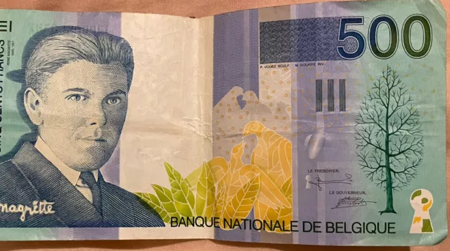 Billet 500 Francs Belgique