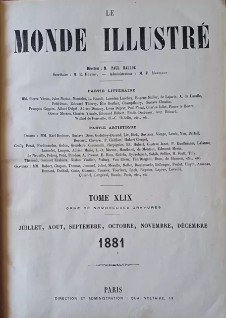 Le Monde Illustré 1881 - 2e Semestre - conquête Tunisie - Kairouan