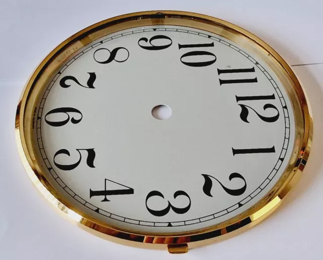 Brass Clock Bezel and Glass 160mm Arabic Dial German Made Quality 3