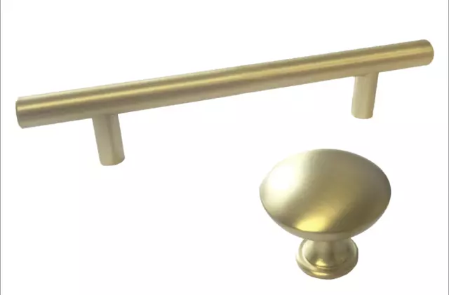 Knob Bar Pull Handle Kitchen/Bath Cabinet Drawer Door Hardware Matte Gold