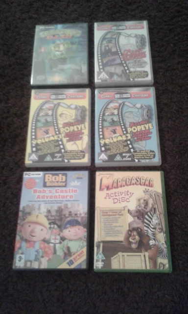 PC Games Creature Dash Classic Cartoon Popeye Bob The Builder Madagascar Bundle